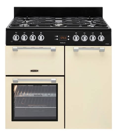 leisure cookmaster ck90g232c gas range cooker cream